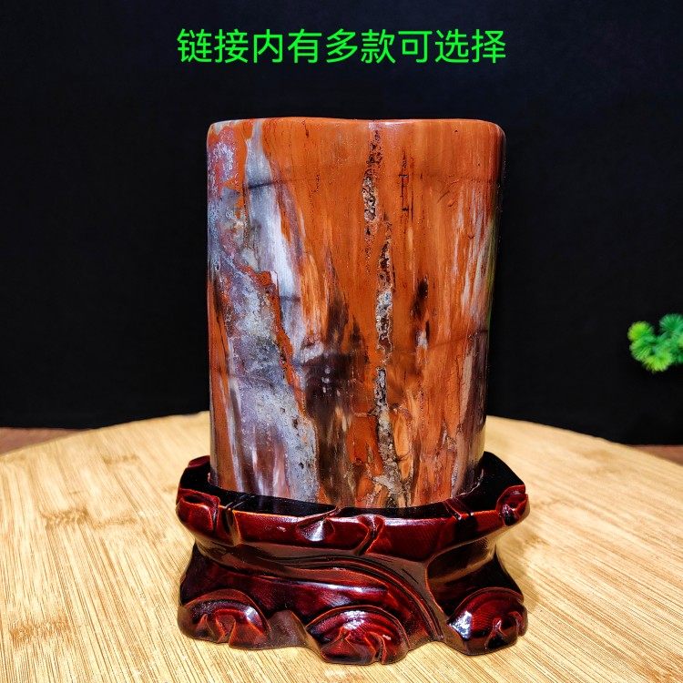 天然木化石 新疆硅化木 树化玉原石 收藏装饰奇石摆件包邮