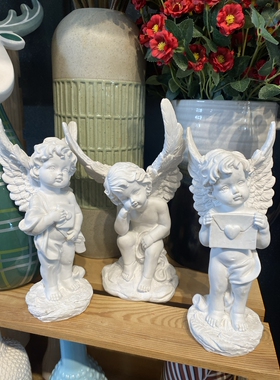 天使小摆件欧式结婚礼物创意丘比特树脂卧室装饰摆件摄影拍摄道具