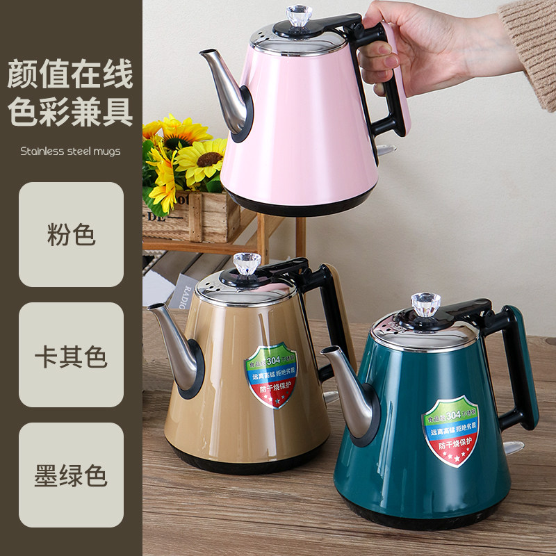 防烫电热水壶304不锈钢食品级家用烧水壶自动断电泡茶煮水开水壶