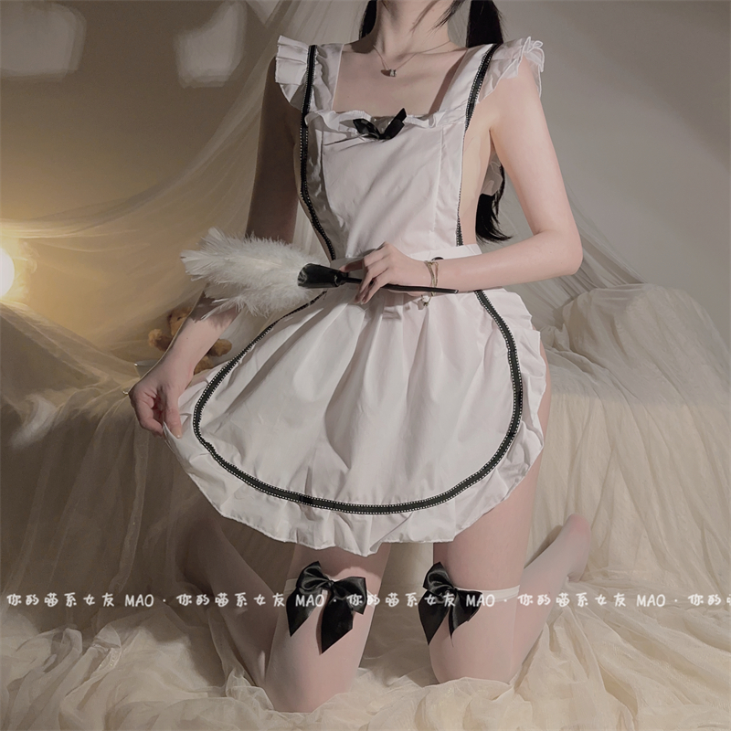 女仆酱*性感制服套装围兜吊带裙