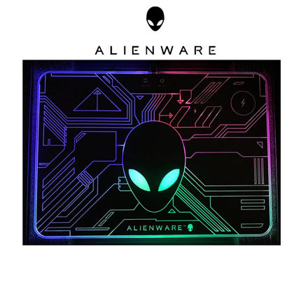 ALIENWARE外星人无线充电鼠标垫RGB幻彩游戏发光高档礼盒正品盒装