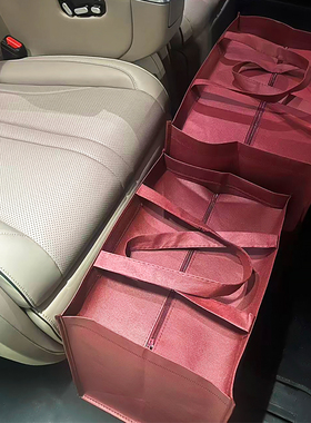 整箱装飞天某台某液白酒礼品袋无纺布车尾箱保姆车方便送礼拉链袋