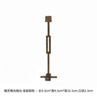 Fanqi retro light luxury metal candlestick table decoration sample room dining table vintage art candlestick combination decoration thumbnail 6