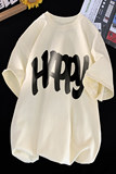 得物品质纯棉重磅潮牌潮流宽松圆领男女短袖T恤B219-T15-P25，男装T恤，电商B219