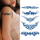 2张 手臂手腕持久 半永久草本纹身贴防水防搓不反光图腾情侣男女款