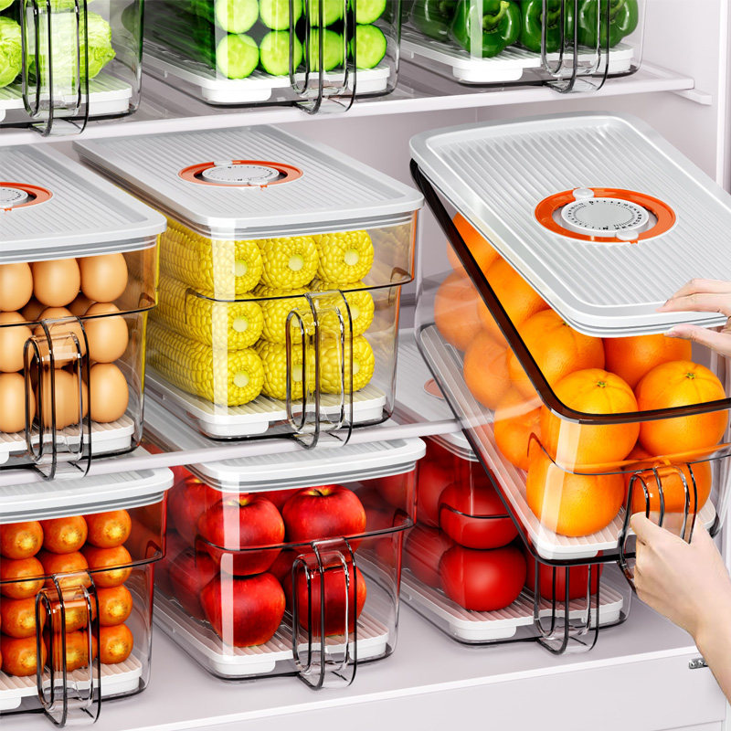 日本冰箱收纳盒整理盒保鲜盒食品级专用鸡蛋蔬菜水果冷冻储物神器