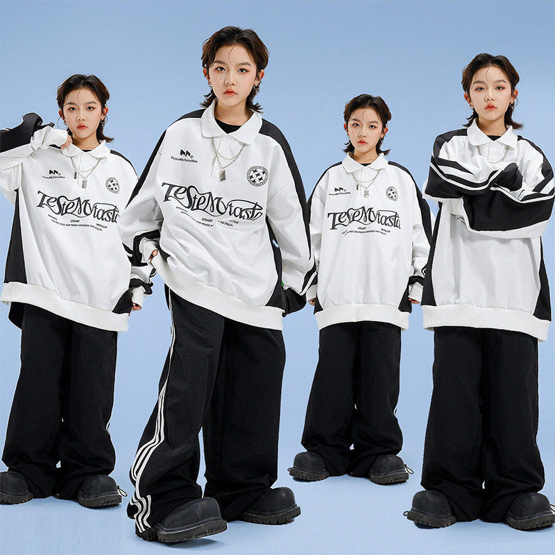 街舞儿童潮服男女童hiphop嘻哈长袖卫衣酷帅套装少儿架子鼓表演服,童装/婴儿装/亲子装,儿童演出服,淘宝优惠券,粉丝福利购,淘宝优惠卷