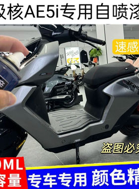 极核AE5i电动车自喷漆灰色专用车身划痕修复补漆笔橙色原厂防锈漆