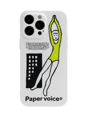 Papervoice 瑜伽女孩 睡眠城市 苹果手机壳Iphone14 创意小众原创艺术 可爱趣味美式简约防摔装饰个性保护壳