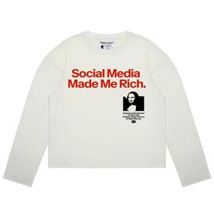 voice boxy版 社交富豪长袖 cleanfit风格 型小众 T恤复古美式 Paper