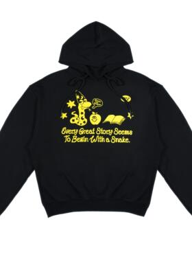 Paper voice蛇年限定日历连帽卫衣美式复古氛围小众设计重磅春夏