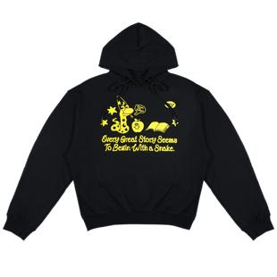 Paper 复古氛围小众设计重磅春夏 voice蛇年限定日历连帽卫衣美式