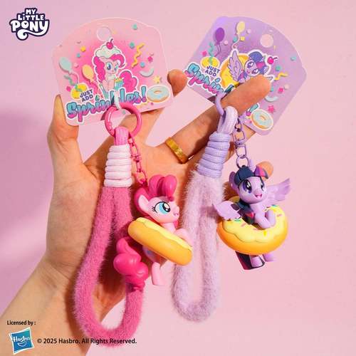 正版小马宝莉碧琪手绳款汽车钥匙扣闺蜜包包钥匙链卡通挂件小礼物