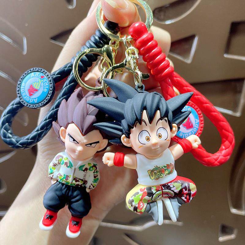 新款七龙珠公仔汽车精致包包钥匙链挂饰地推爪机小礼品挂件钥匙扣