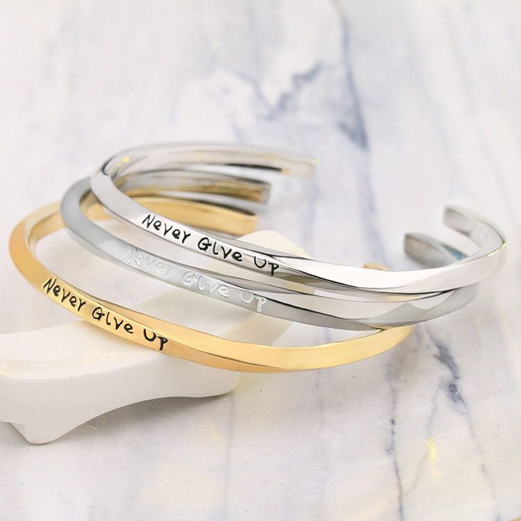 925銀Never give up永不放棄手镯創意莫比烏斯環通用情侶手環刻字在類目 飾品/流行首飾/時尚飾品新, 手鐲中 - 來自Buy2taobao.com提供專業的淘寶代購服務
