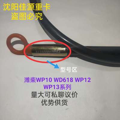 适用潍柴发动机WP10机油尺总成WD618机油尺管WP10HWP12WP13油标尺