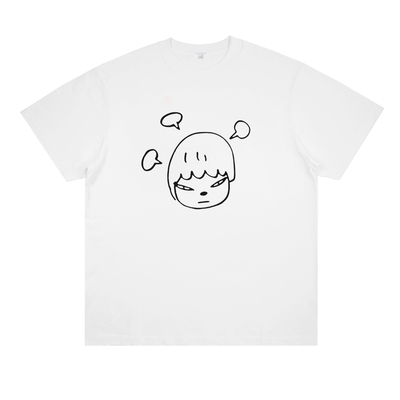 奈良美智Yoshitomo Nara简笔画卡通大头娃娃日系印花男女短袖t恤