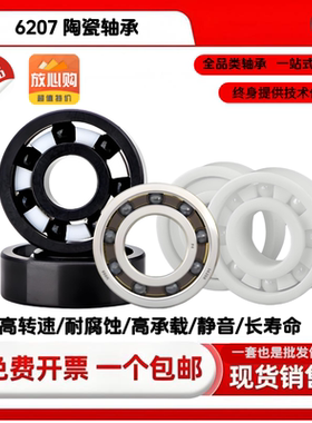 6207轴承陶瓷球 6207陶瓷轴承 防腐蚀防水高转速6207陶瓷轴承