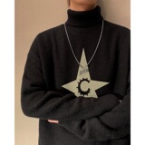 MG6036P65毛衣宽松慵懒风针织衫线衫毛衣高领常规加厚休闲翻领，男装针织衫/毛衣，星座510A-5