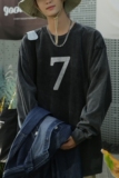 TC5348P50秋季2023新款纯棉复古T秋冬打底衫圆领做旧男T高克重T，男装T恤，星座510A-5