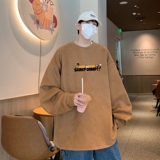 YJ7285P45直播品质重磅麂皮绒卫衣圆领男上装开叉下摆卫秋冬卫，男装卫衣，星座510A-5