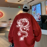 YJ7466P45直播品质男士麂皮绒卫衣圆领男上装侧开叉下摆卫秋冬卫，男装卫衣，星座510A-5