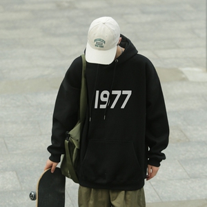 L5418P50秋新品连帽印花宽松棉卫衣长袖外穿卫衣潮牌男装男士外套图片 L5418P50秋新品连帽印花宽松棉卫衣长袖外穿卫衣潮牌男装男士外套图片