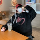 YJ7465P45直播品质男士麂皮绒卫衣圆领男上装侧开叉下摆卫秋冬卫，男装卫衣，星座510A-5