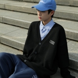 MK5569P75单排扣V领针织衫男春秋美式高街少年感毛衣开衫oversize，男装针织衫/毛衣，星座510A-5