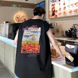 TW7157P28重磅250克直播品质多巴胺色系无袖背心无袖T男士篮球t恤，男装T恤，星座510A-5
