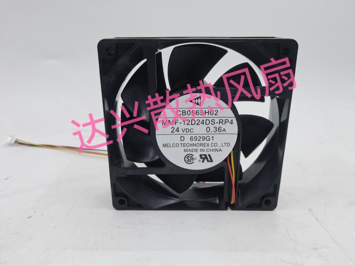 三菱 变频器 风扇 MMF-12D24DS-RP4 12cm 12038 24V 0.36A 散热器