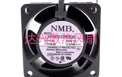 NMB美倍亚 6CM 6028 115V伺服器 工控机风扇2412PS-12W-B30