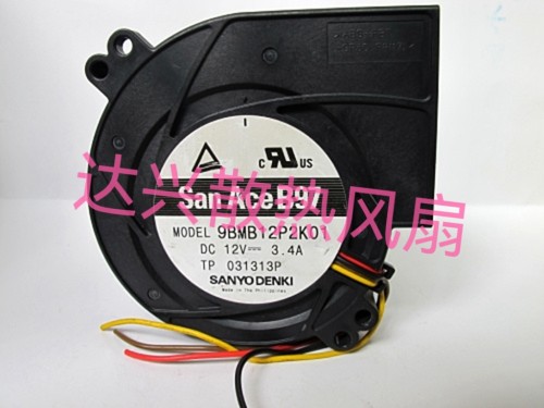 San AceB97 9BMB12P2K01 12V 3.4A 9733 4线 涡轮鼓风机