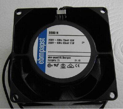 TYP 8550N 230V 80*80*38MM 德国PAPST 全金属耐高温 轴流风扇