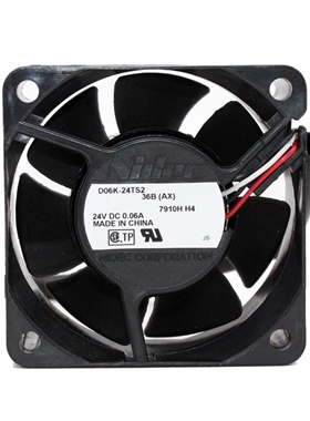 NIDEC风扇 D06K-24TS2 6025 24V 0.06A 6CM超静音 变频器散热风扇