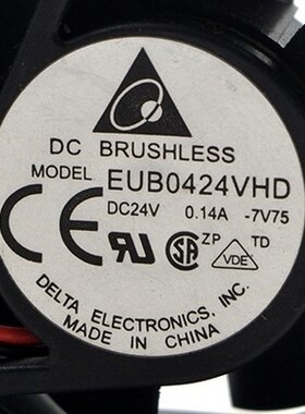 台达 EFB0424VHD 24V 0.14A 4CM 4020 2线变频器双滚珠小散热风扇