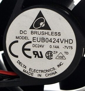 台达 EFB0424VHD 24V 0.14A 4CM 4020 2线变频器双滚珠小散热风扇