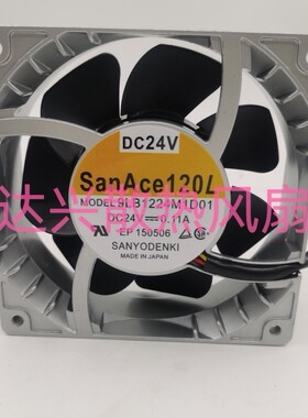 9LB1224M1D01 DC24V 0.11A日本三洋SANYO 120*120*38铝框风扇