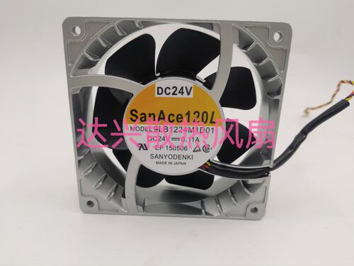 9LB1224M1D01 DC24V 0.11A日本三洋SANYO 120*120*38铝框风扇