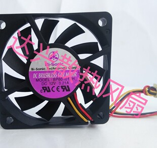 全新台湾百瑞Bi-Sonic BP601012H 6010 12V 0.21A CPU风扇电源风