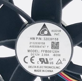 FFB0812XH 台达 8025 DC12V 2A 8CM PWM温控服务器暴力散热风扇