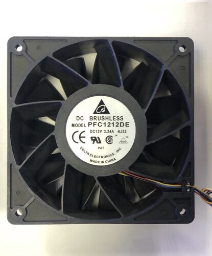 台达 PFC1212DE 暴力双滚珠 12V 4.80A 12038 散热风扇