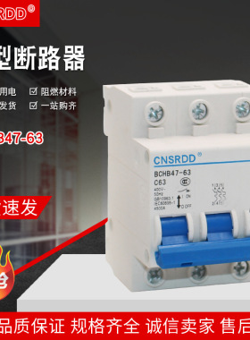 小型断路器DZ47系列BCHB47-63塑壳式漏电断路保护器空气开关批发