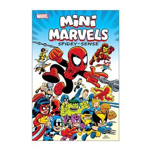 儿童超级英雄漫画 Mini 迷你漫威 英文原版 Chris 进口英语原版 Spidey 英文版 Marvels 书籍 Sense Giarrusso 蜘蛛感应