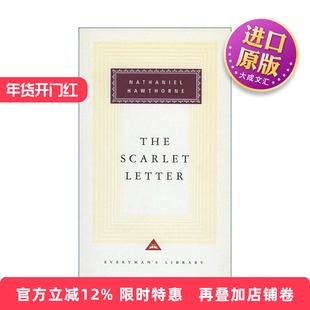 英文原版 The Scarlet Letter 红字 霍桑 Everyman精装收藏版 英文版 进口英语原版书籍