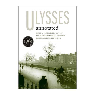 英文原版 Ulysses Annotated 尤利西斯注释 修订扩充版 詹姆斯·乔伊斯经典 Don Gifford 英文版 进口英语原版书籍
