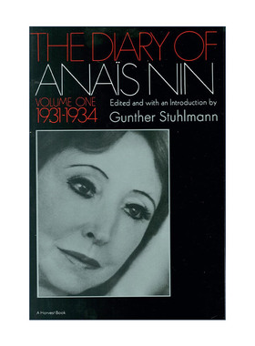 英文原版 The Diary of Anais Nin Volume 1 1931-1934 阿娜伊斯·宁日记卷一 英文版 进口英语原版书籍
