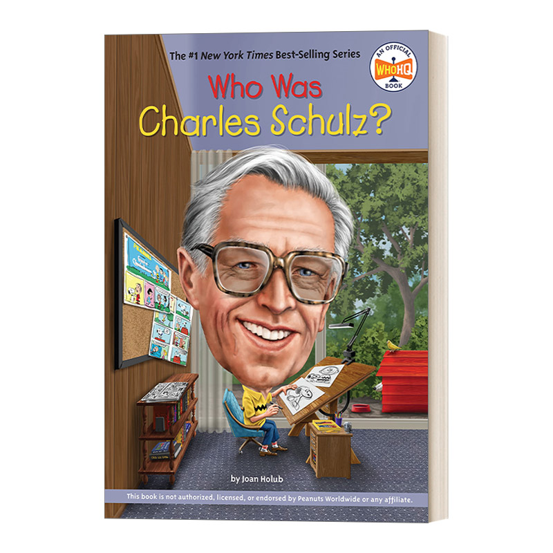 英文原版 who was charles schulz 查尔斯 舒尔茨是谁 史努比系列漫画