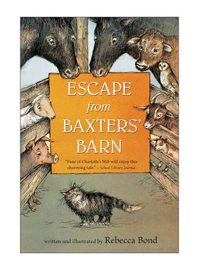 英文原版 Escape from Baxters' Barn 逃离巴斯特谷仓 关于爱与勇气 友谊与协作的动物小说 英文版 进口英语原版书籍