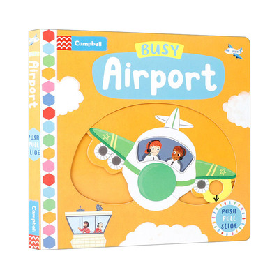 英文原版绘本 Busy Airport 忙碌的机场 机关操作书 纸板书 绘本 2022新版Busy系列 英文版 进口英语原版书籍